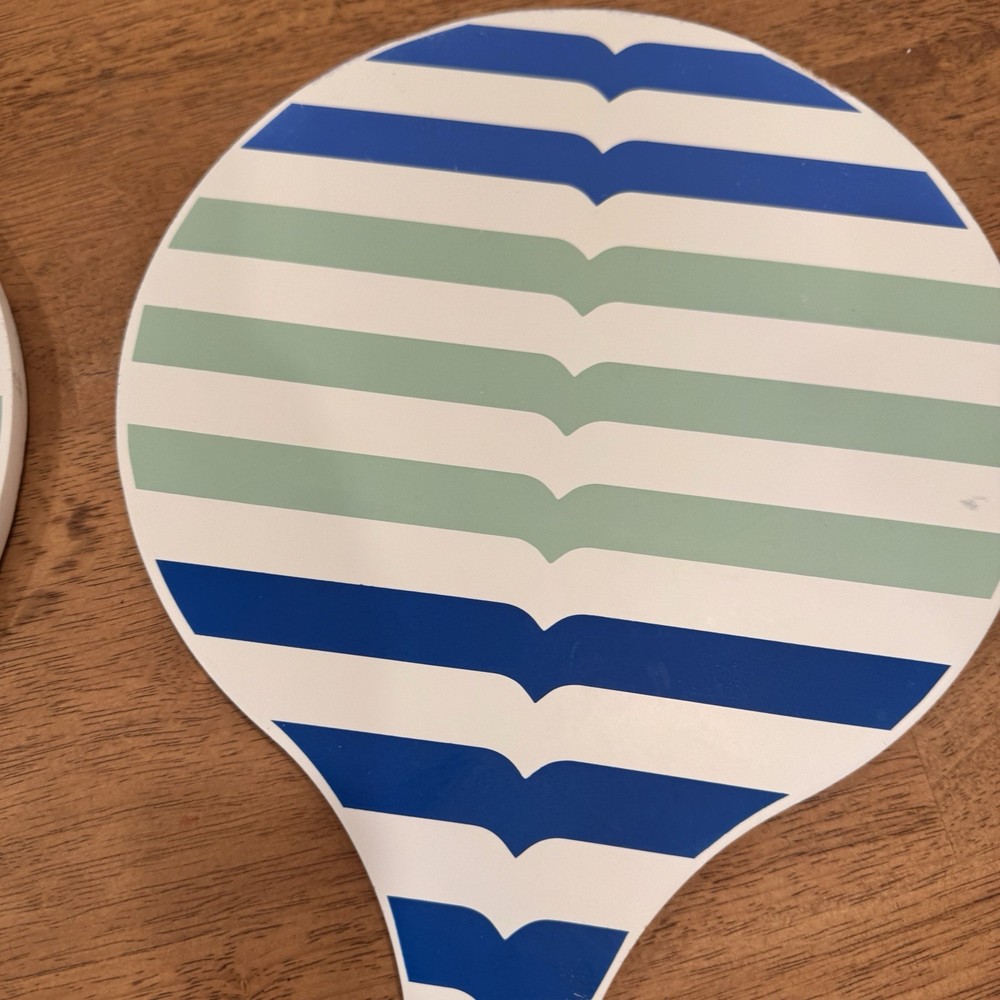 Hunter Striped Paddle Set Reversible Stripes and Carrying Case