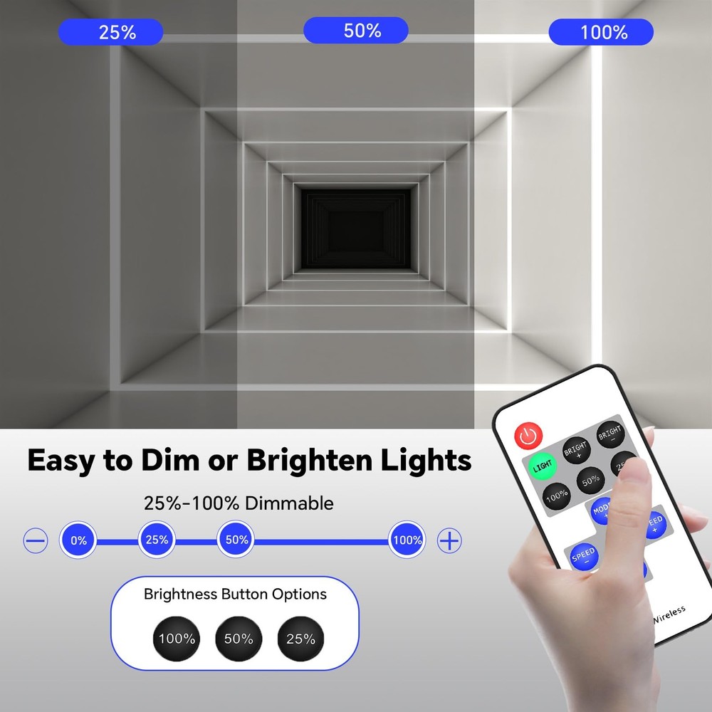11key RF Mini Wireless Remote LED Controller DC5-24V for 3528 5050, RF Dimmer...