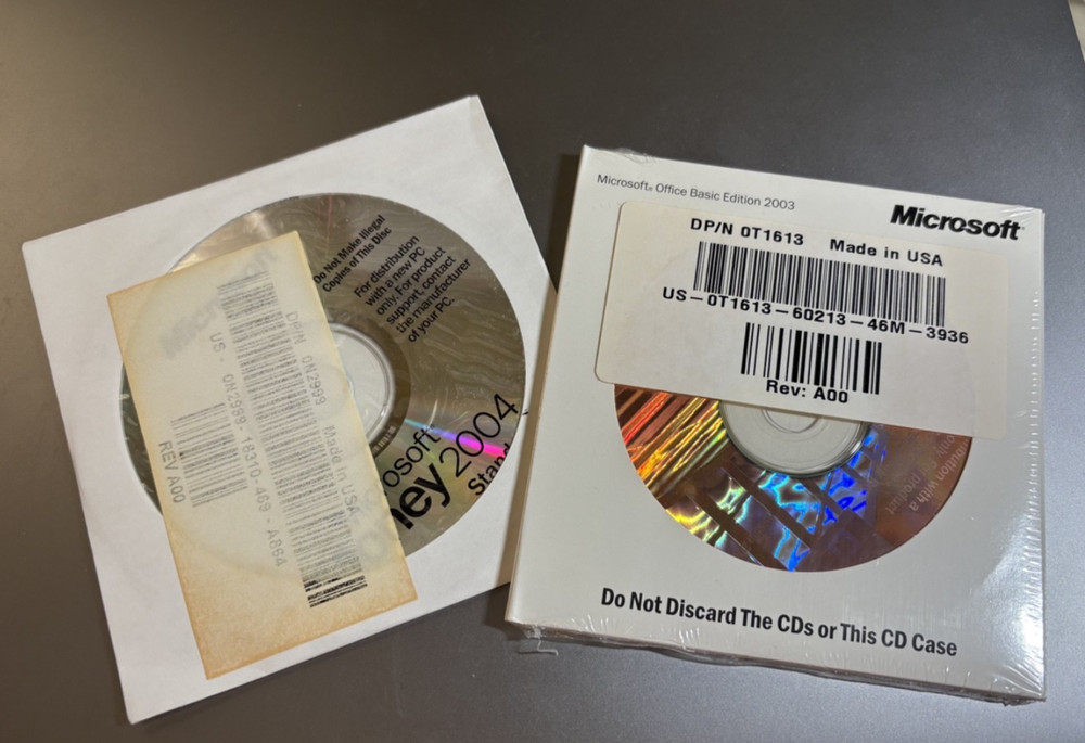 Microsoft Office Basic Edition 2003 + Money 2004 - Dell OEM - Factory Sealed -