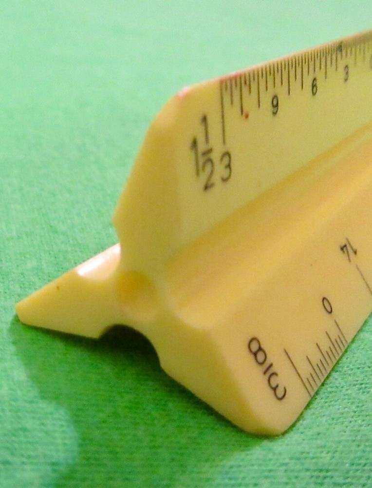 Vintage Triangle Architect Ruler Made in West Germany