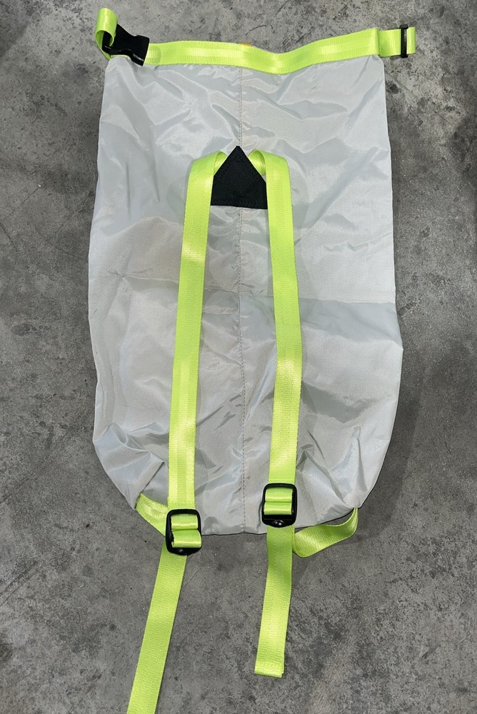 PRIS+SAND Packable Backpack, Grey w Neon Straps *NEW*
