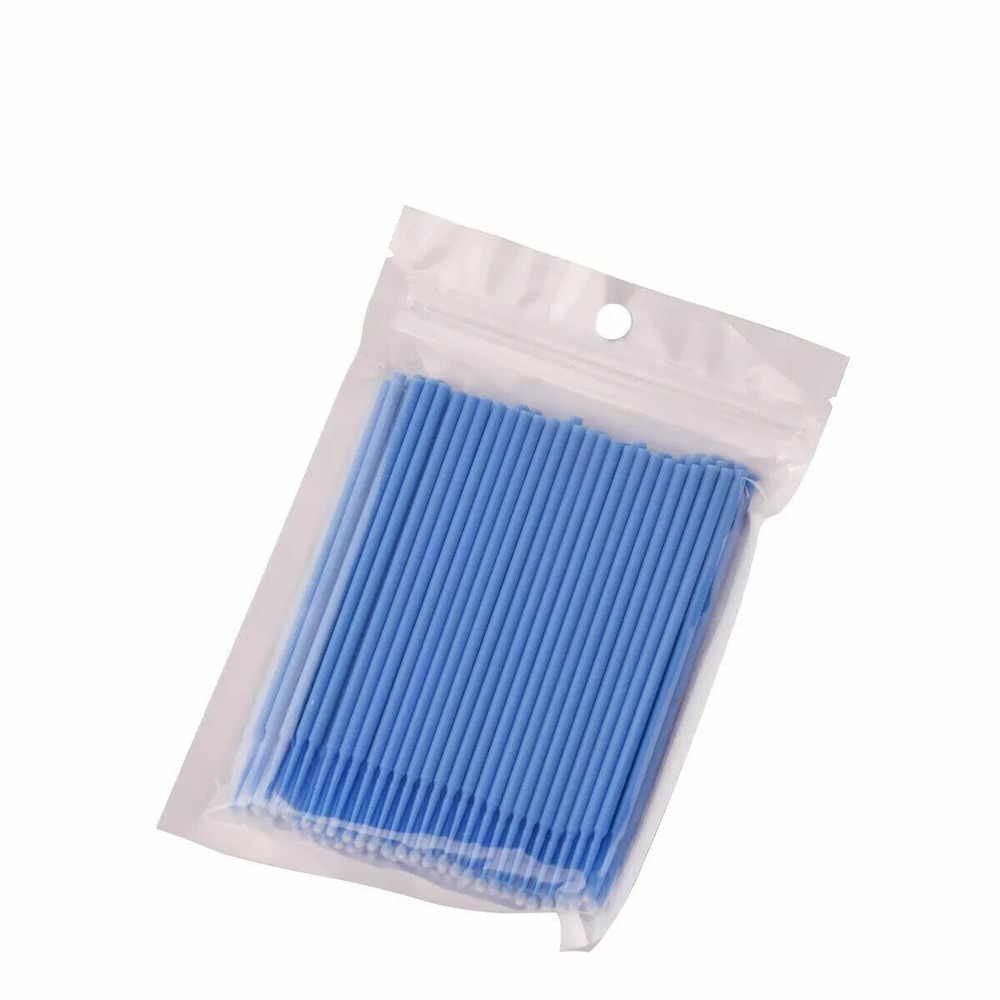 100 Pcs Disposable Dental Bendable Micro Materials Tooth Applicator Brush 2.5mm