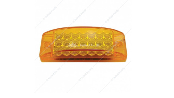 21 LED REFLECTOR RECTANGULAR LIGHT (CLEARANCE/MARKER) - AMBER LED/AMBER LENS