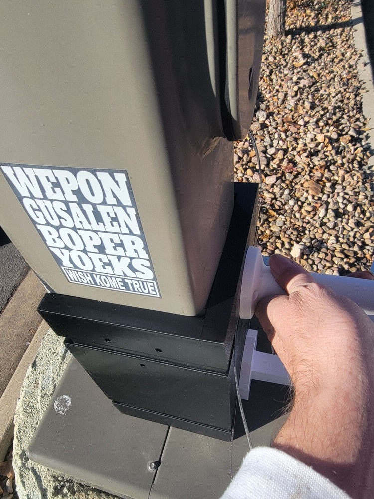 5" Square Reolink Dou Solar Panel 2 Parking Light Pole No Drill Bracket Assembly