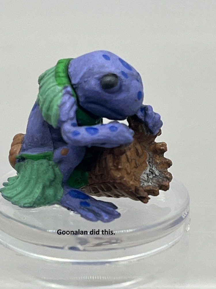 D&D Pathfinder Mini Grung Warband Blue Grung UNIQUE