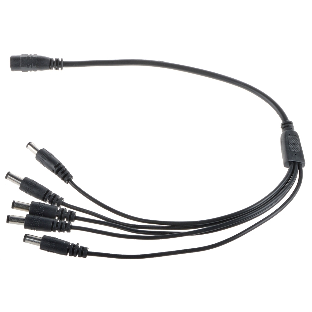 DC 5CH 5 Channel Power Supply Splitter for CCTV Security Cameras DVR LED Cable