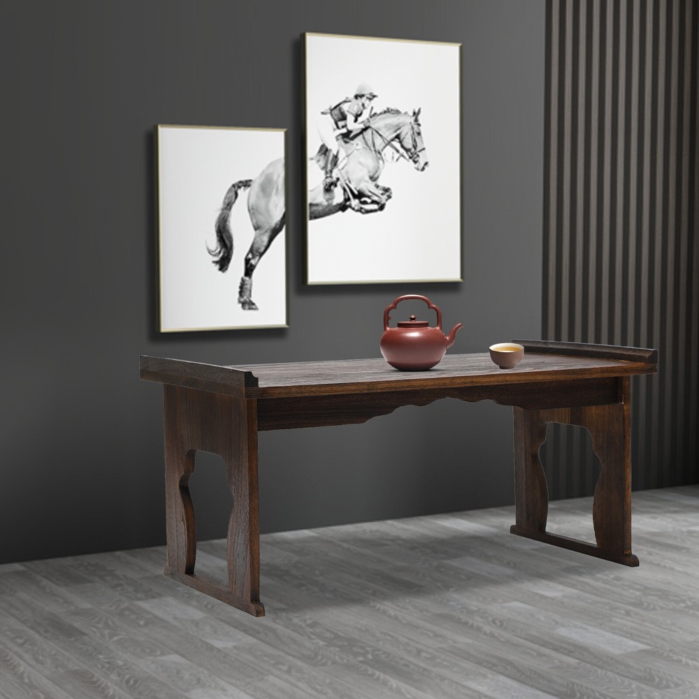 Antique Foldable Bed Laptop Desk Portable Sofa Side End Table Coffee Tea Table