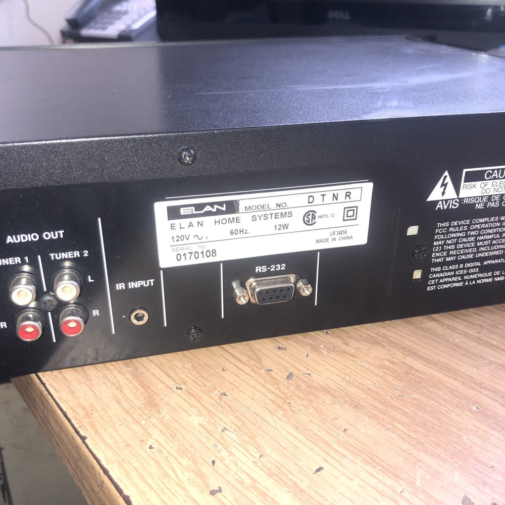 Elan DTNR Digital Dual Tuner. Powers Up Untested