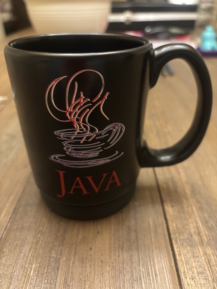 Rare 1996 Java Sun Microsystems Mug Original logo with Rubber Base
