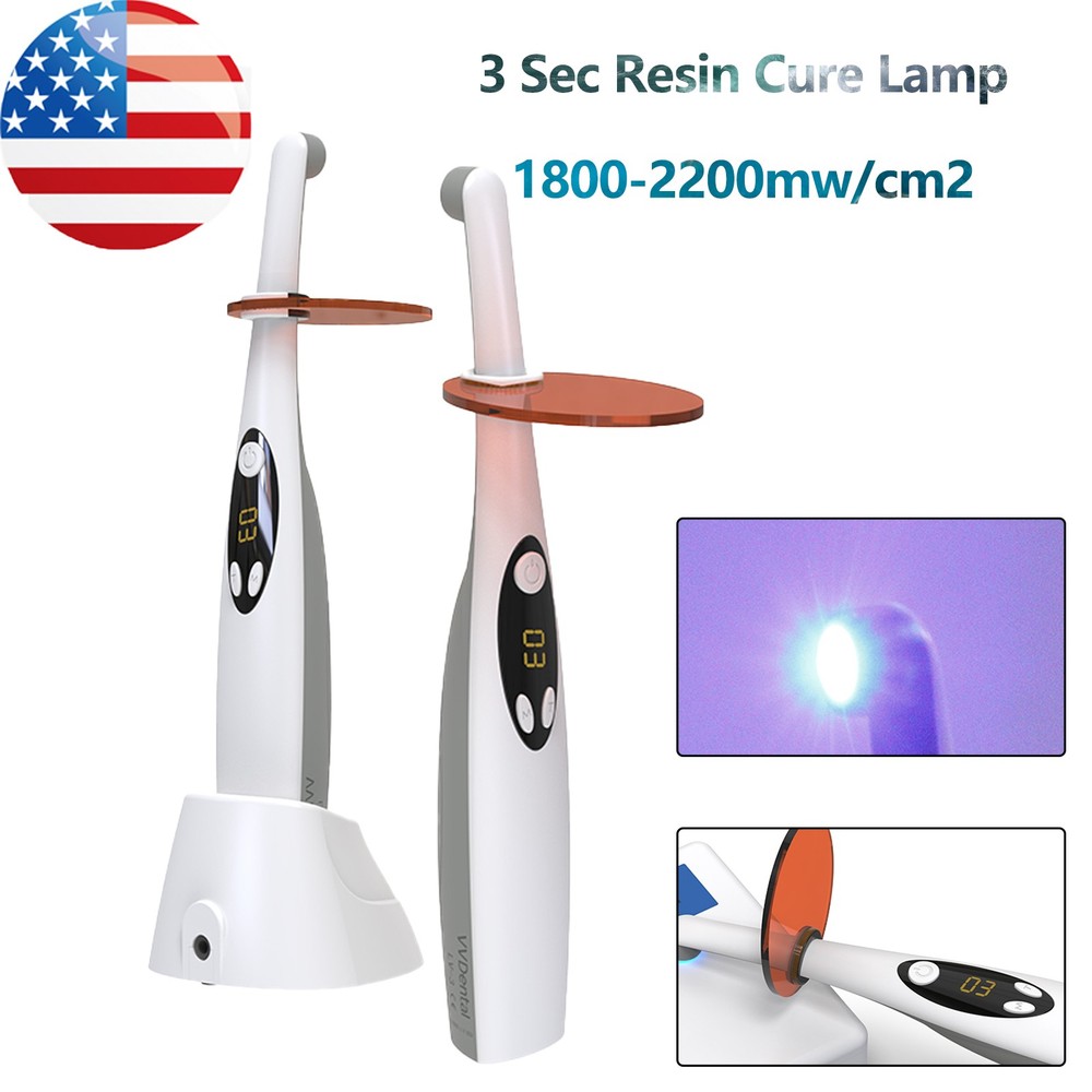 Dental 5W Wireless Cordless Curing Light LED Light Cure Lamp Orthodontics Tools