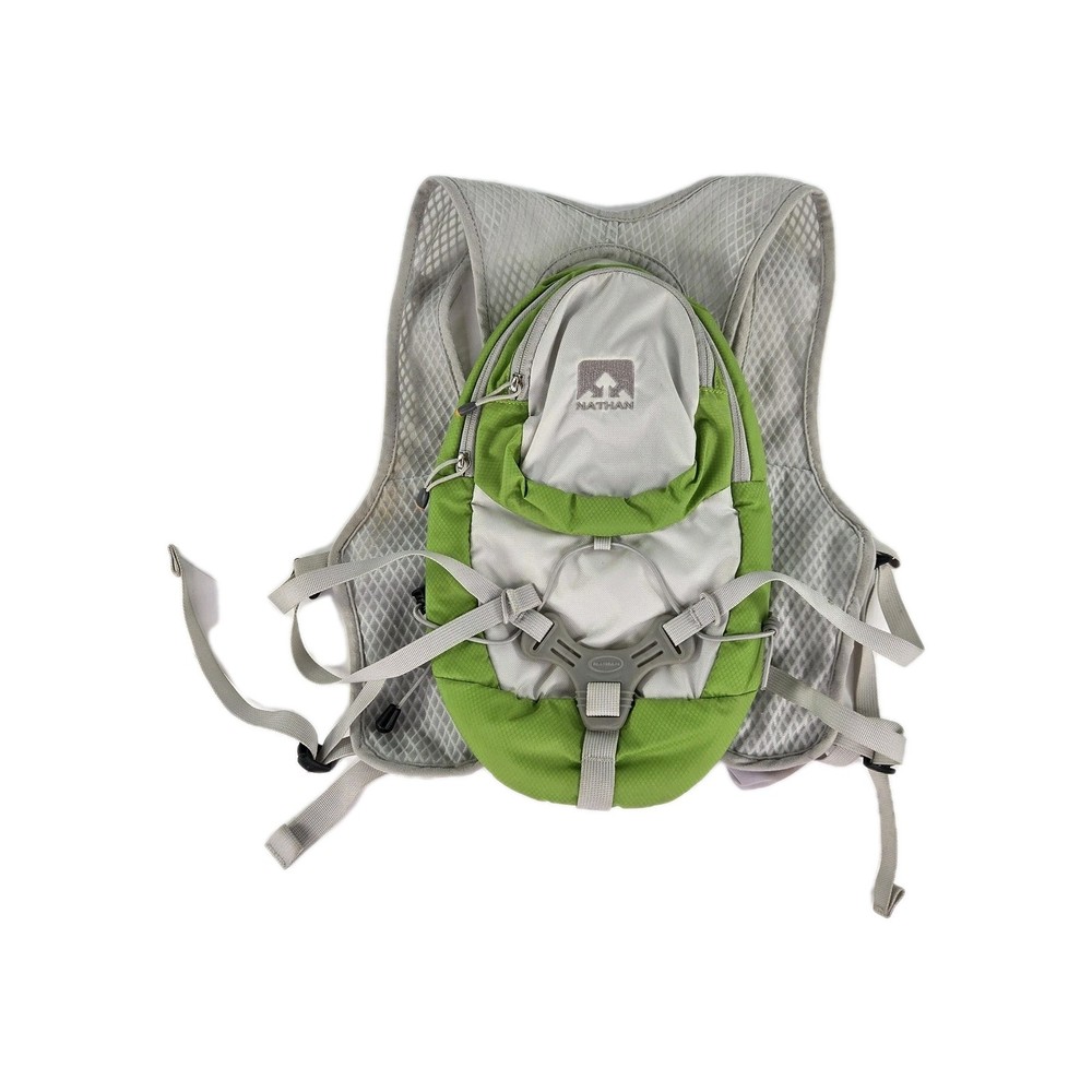 Nathan Intensity 2L Hydration Pack Backpack Running Vest Gray Green
