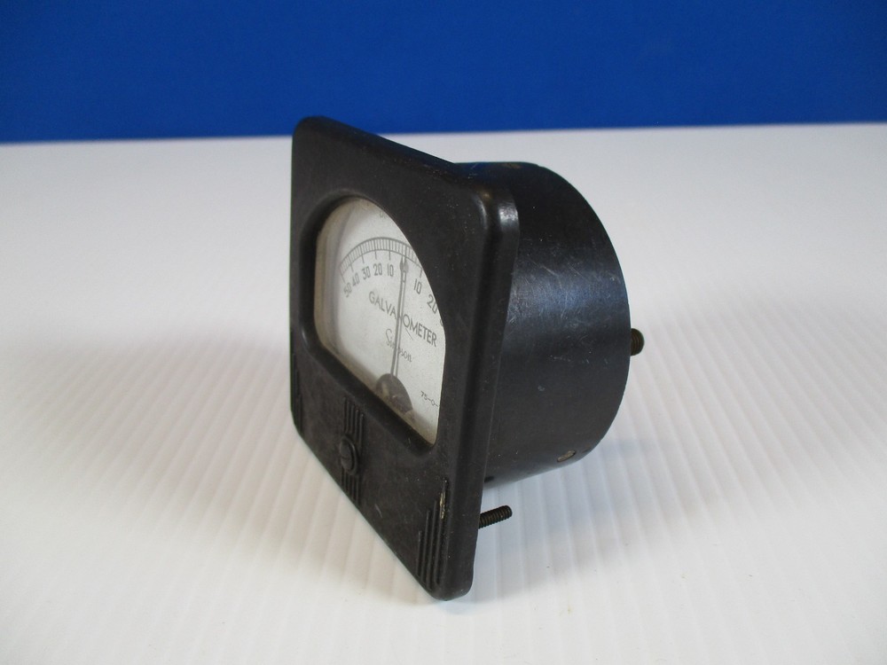 Vintage Simpson Panel Mount Galvanometer Gauge DC 75-0-75 Bakelite