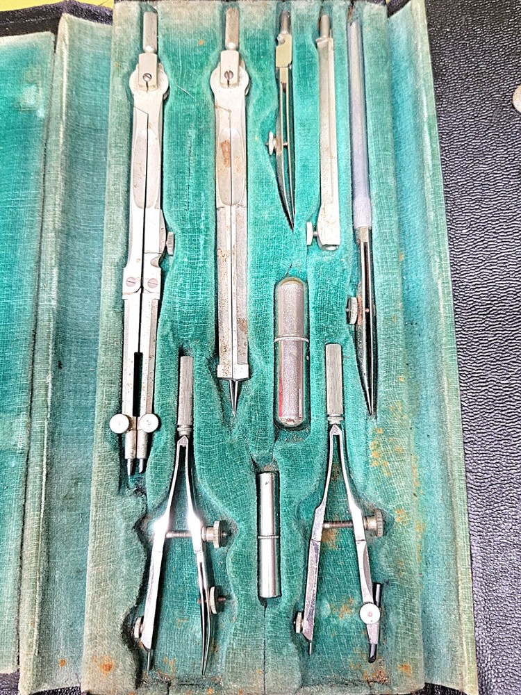 VINTAGE 1940s ECCO GERMANY DRAFTING SET 09524 1/2 - COMPLETE