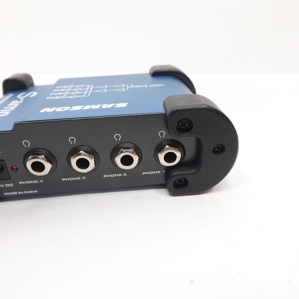 Samson S-amp Stereo Headphone Amplifier Amp No Power Adapter