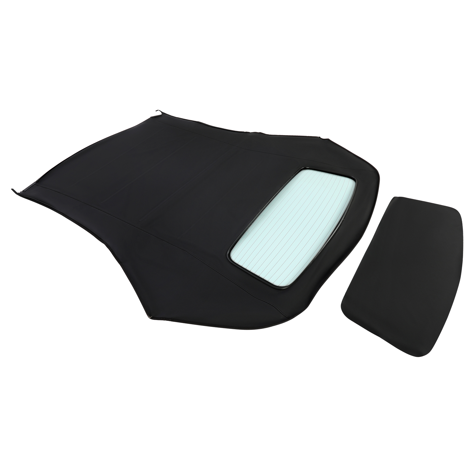 Fits Audi A4 03-09 Black Convertible Top W/ Heated Glass Window Sailcloth Vinyl