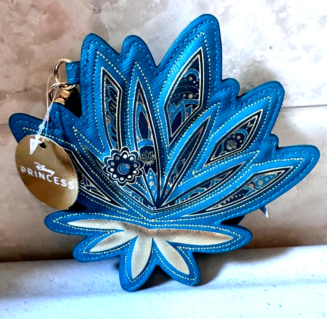 Bath & Body Works Disney Princess Jasmine Coin Purse BLUE GOLD NEW MARCH