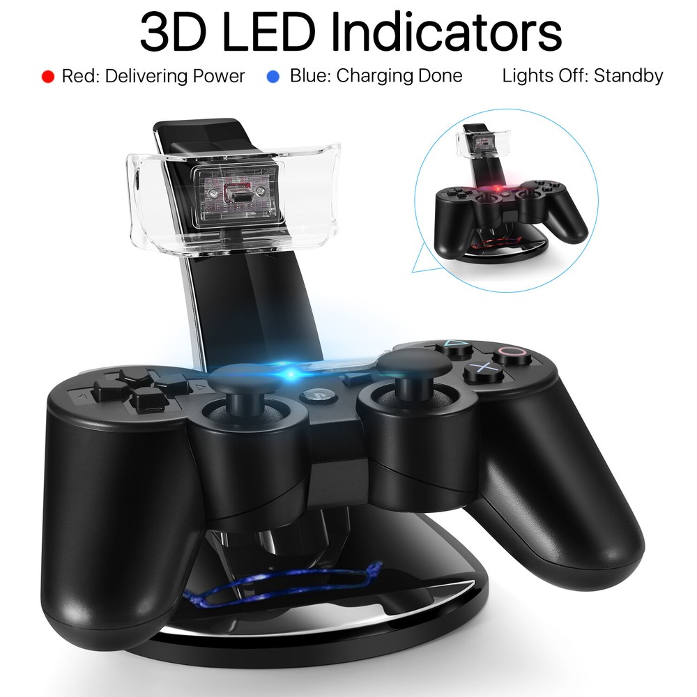 PS3 Controller Charger Stand f/ Sony Playstation 3 Controller Wireless Dualshock