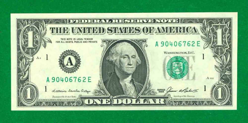 $1 1985 1 A/E BLOCK (w) BOSTON CU. P-2.