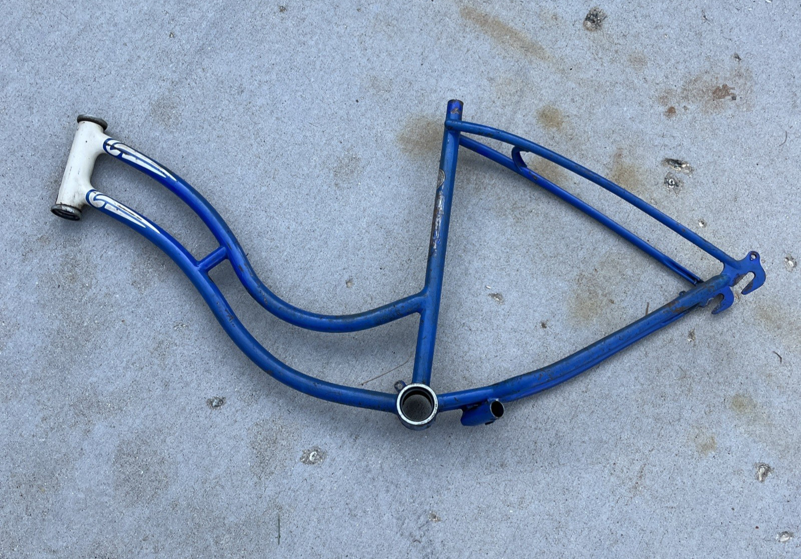 Vintage late 40s / 50s Blue Schwinn Ladies Chicago Built Frame Good Shape 18"
