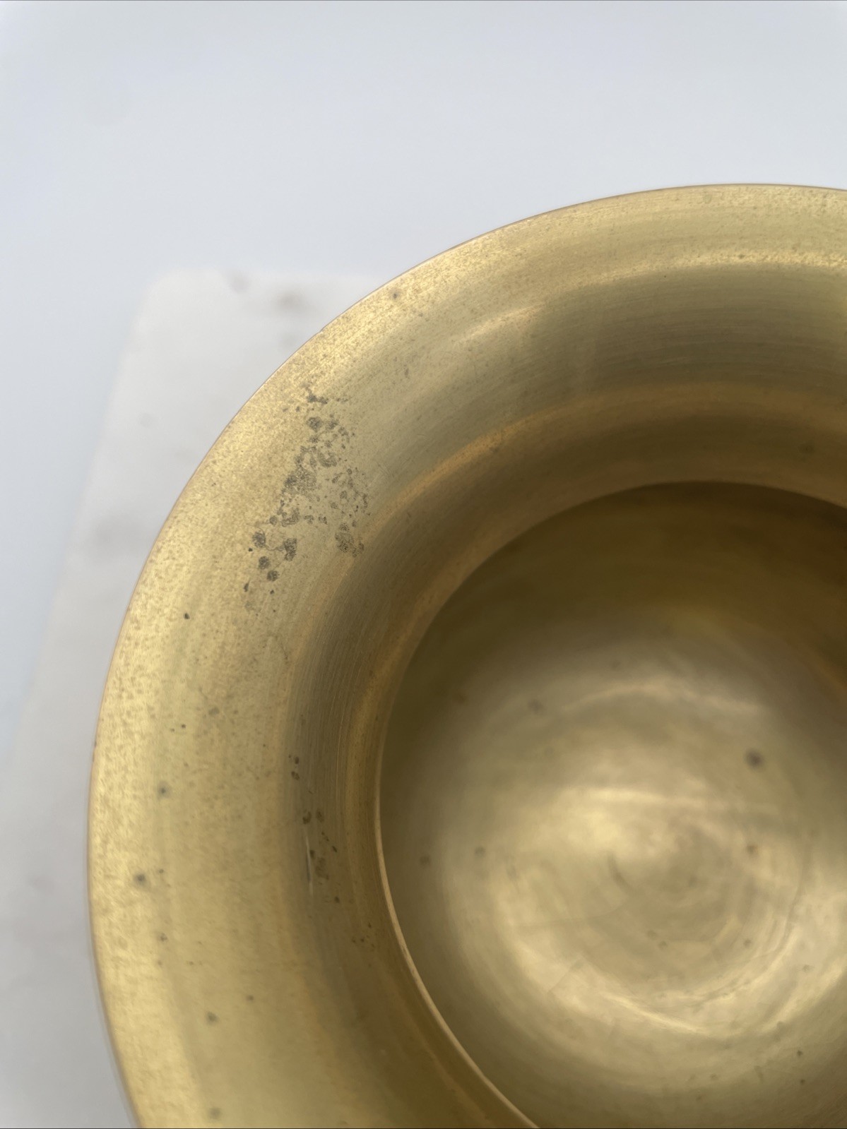 Vintage Brass Mini U.S. Tobacco Co Spittoon Ash Tray Decorative Piece