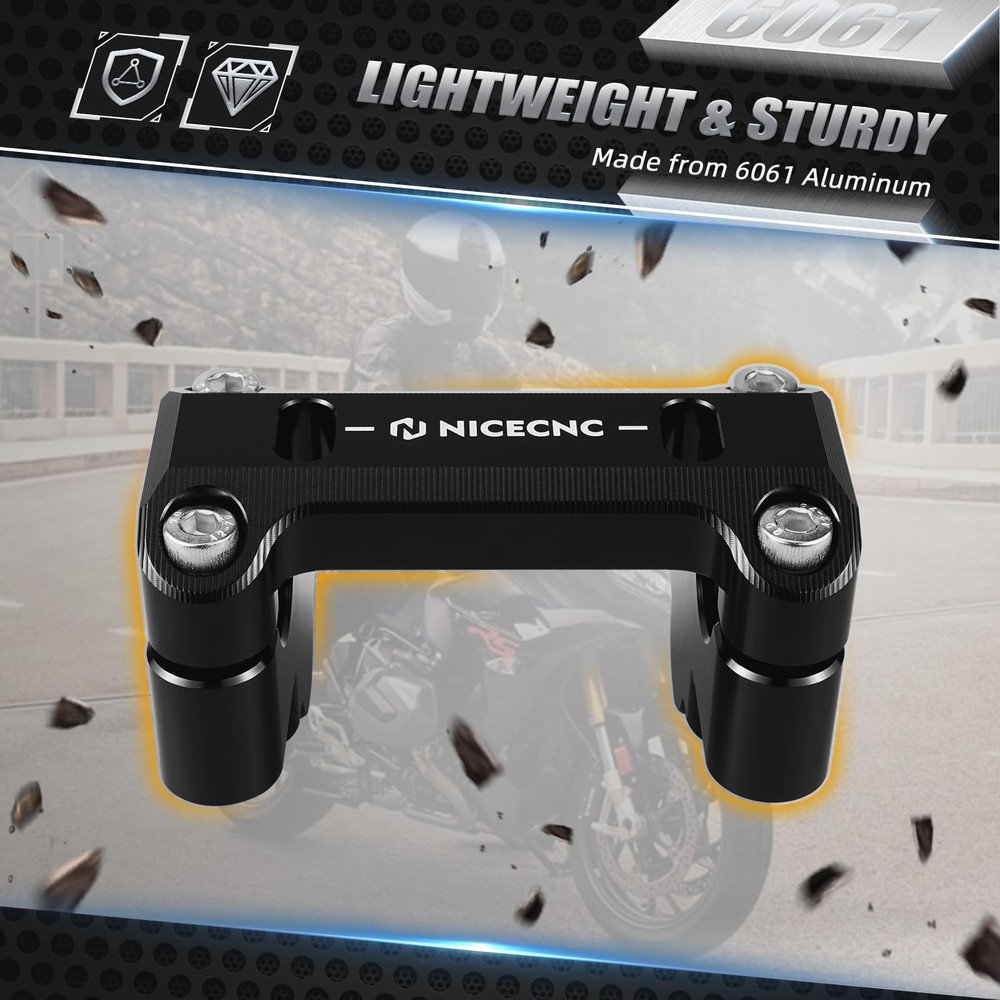 NICECNC Handlebar High Pad Handlebar Heightening Device Handlebar Riser Compa...
