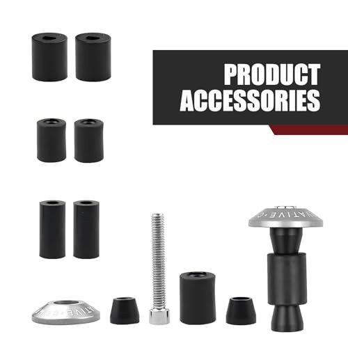 2 PCS 7/8" Motorcycle Handlebar End Caps, Universal Handle Bar End Silver