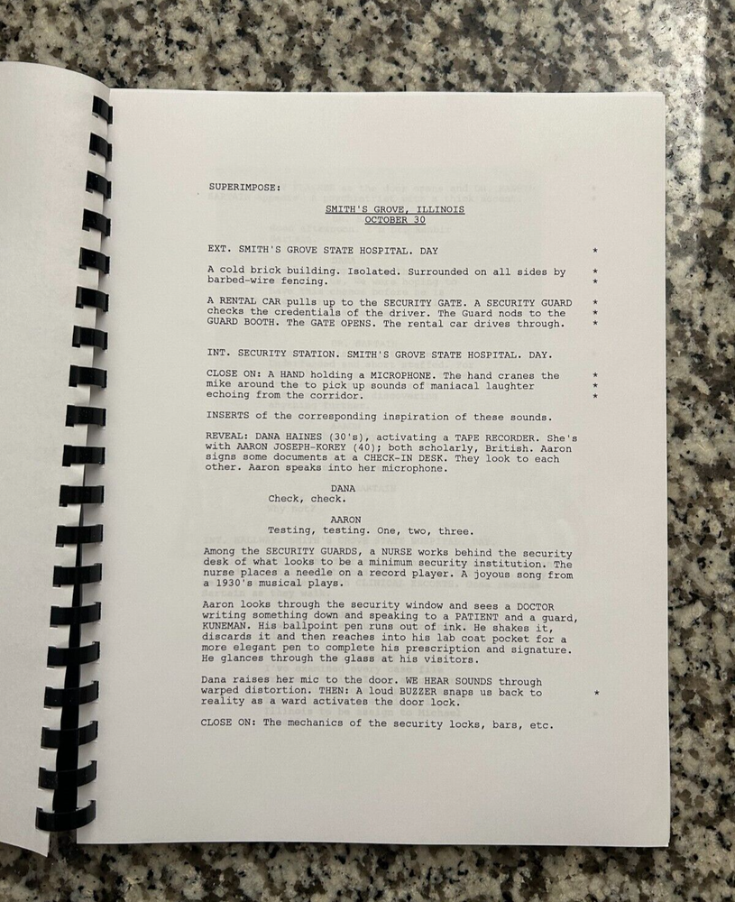 Halloween 2018 Horror Movie Script Reprint Full Screenplay Script