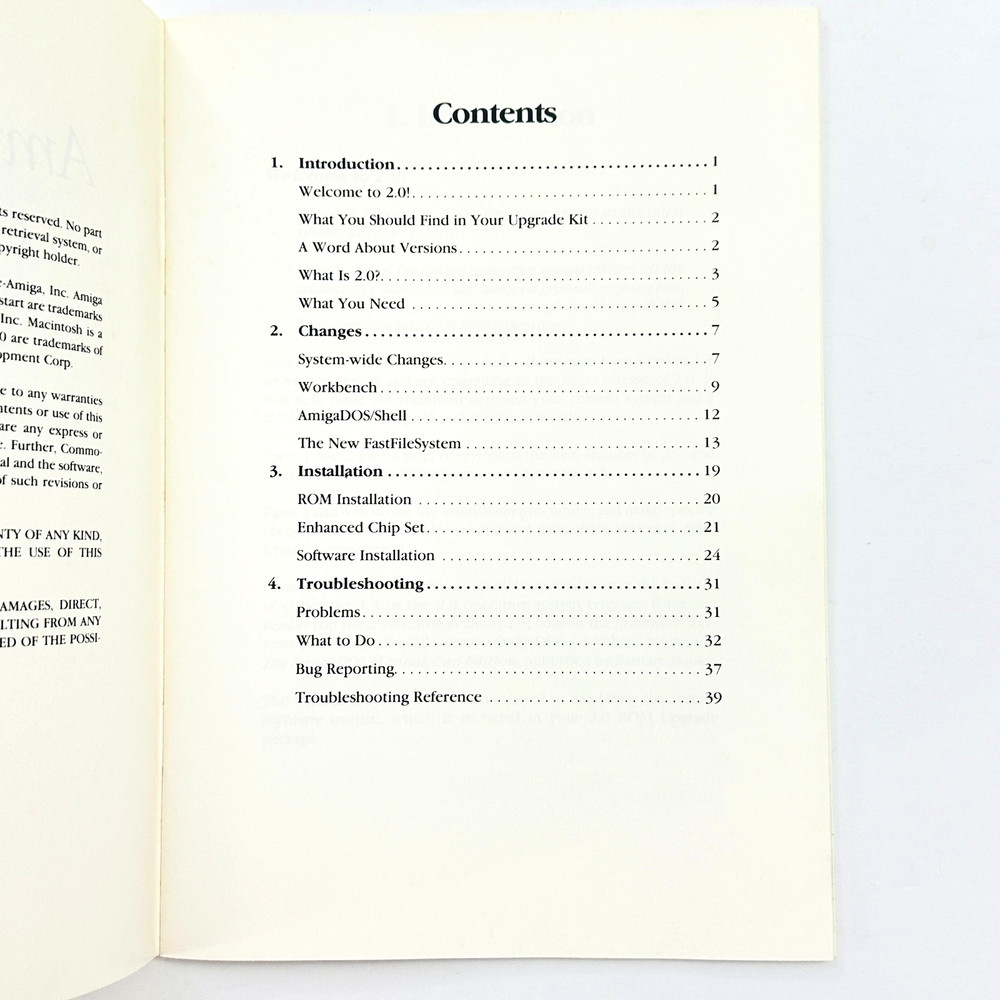 Commodore Amiga Release 2 Getting Started Manual 1991