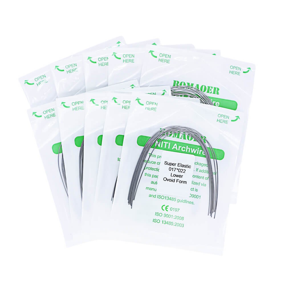 30×Dental Orthodontic Super Elastic Ni-Ti Arch Rectangular Wire Oval Form