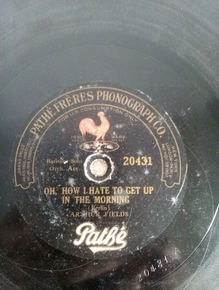 Antique Pathe Phonograph Record