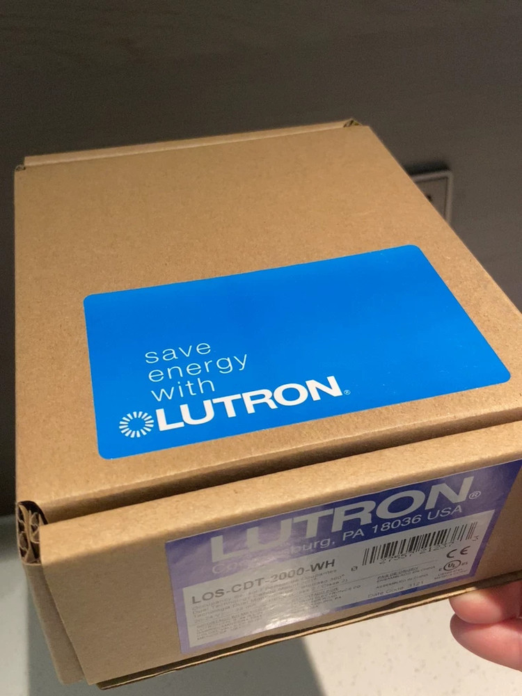 Lutron LOS-CDT-2000-WH Sensor Dual Tech Self Adaptive 2000 Sqft NIB- Price Each
