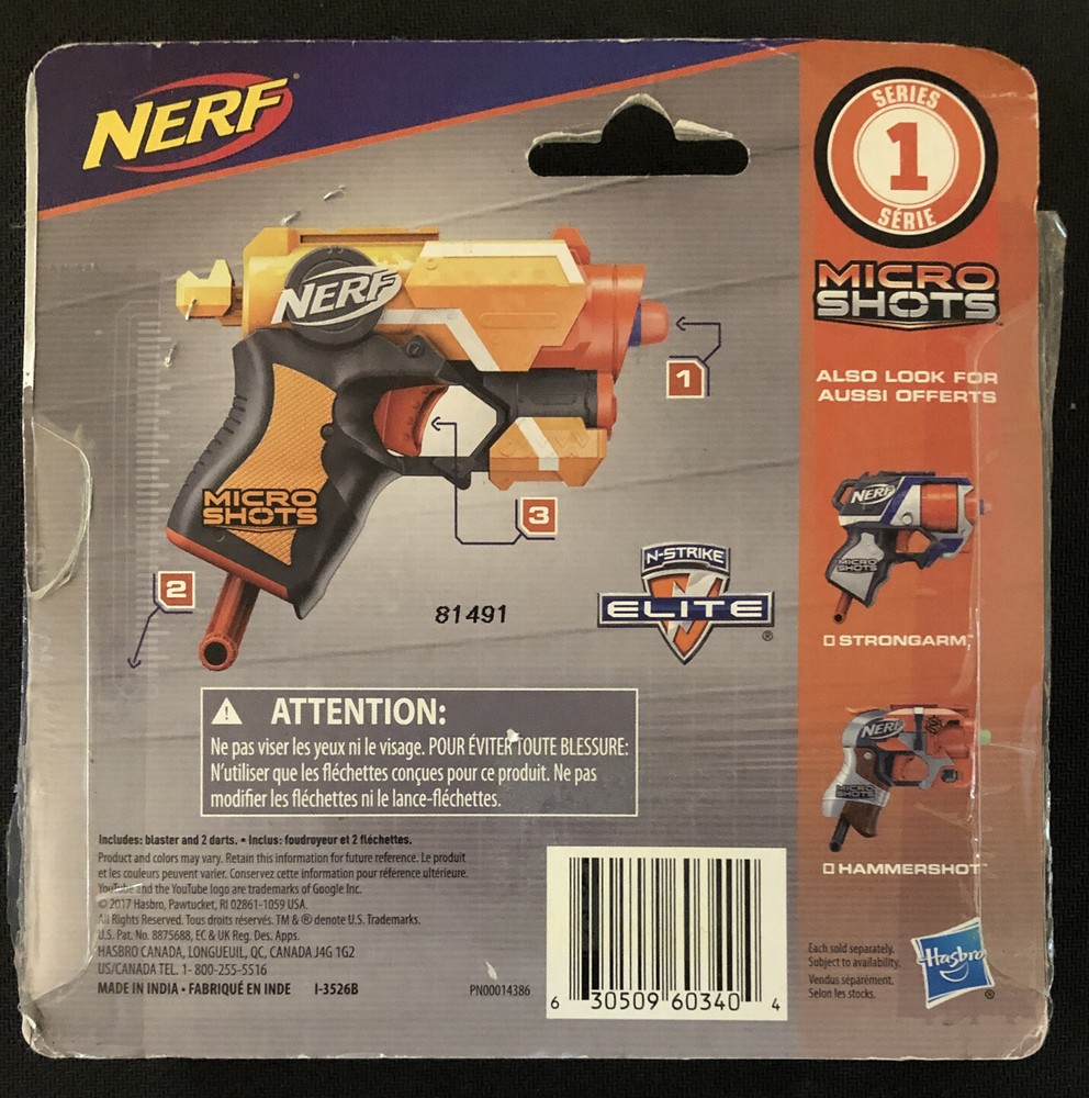 Nerf Micro Shots Firestrike Series 1 Hasbro 2017 New