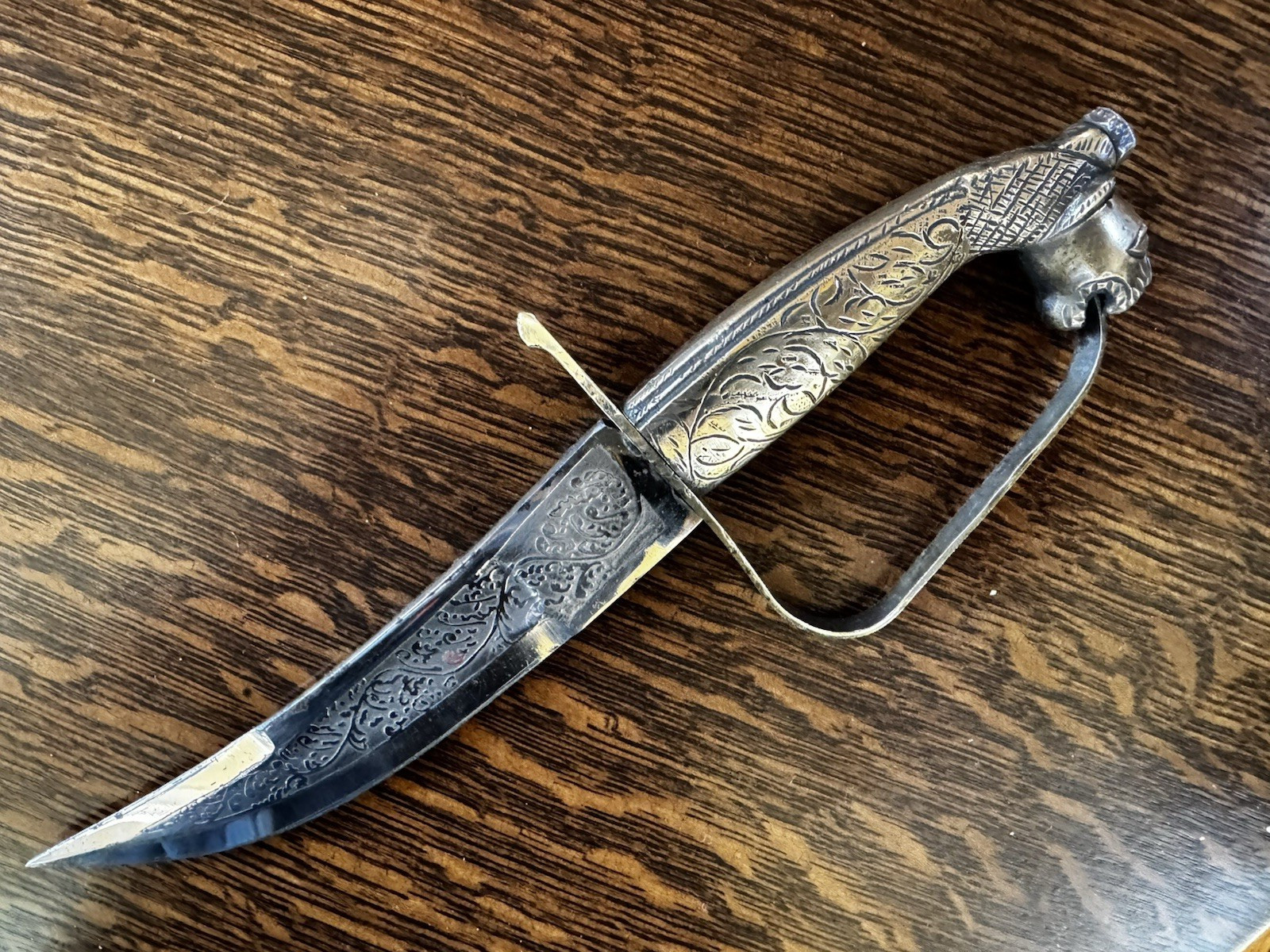 19thC 1800s Antique Animal Head DIRK NAVAL FIGHTING KNIFE DAGGER