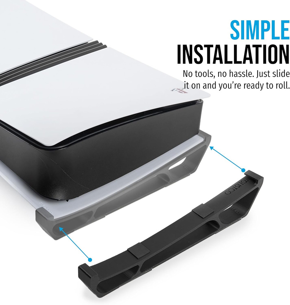 Skates - Horizontal Stand for PS5 Pro Compatible with Disc & Digital Edition (Bl