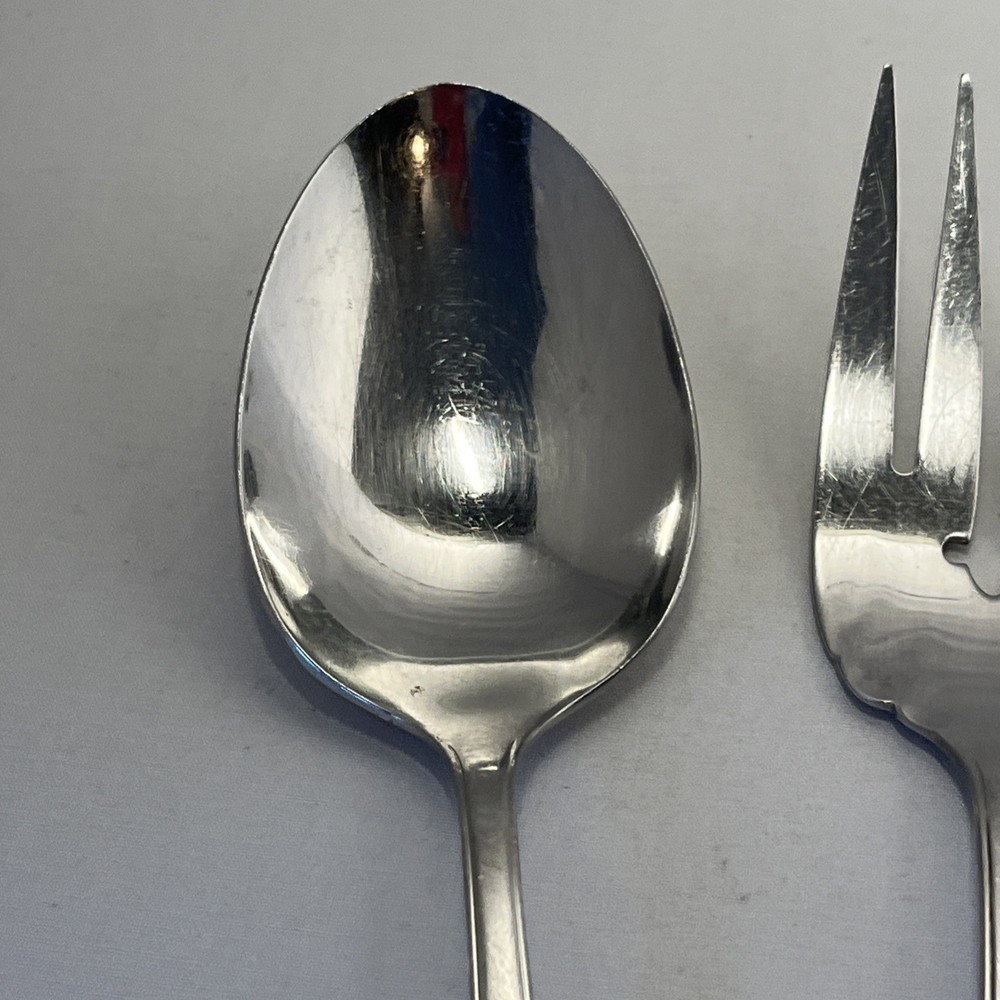 Oneida Ashmore Stainless Serving Set Serving Spoon, Cold Meat Fork, Sugar Spoon