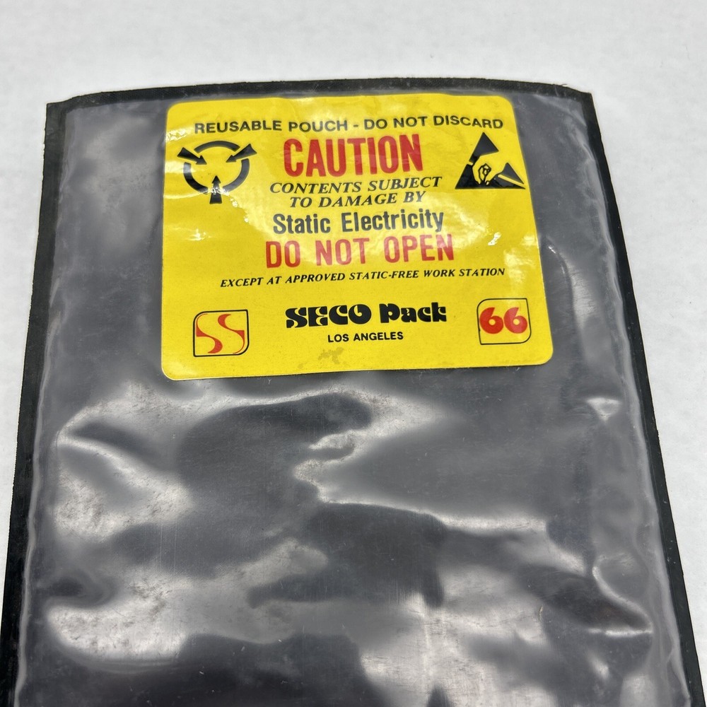 ( 10 ) SECO PAC Anti Static Reusable Pouch Static Shielding 5” X 12”