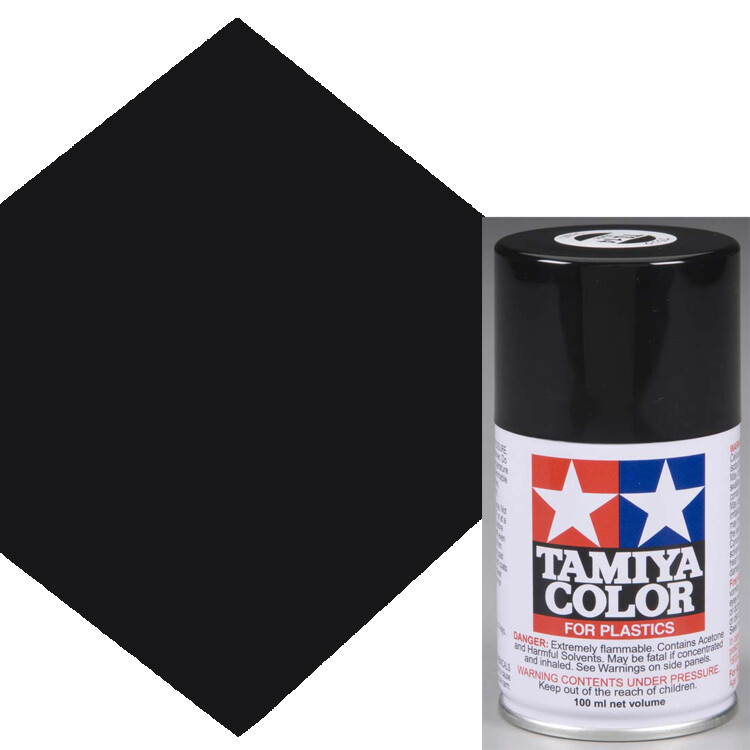 Tamiya TS-14 Black Lacquer Spray Paint 3 oz