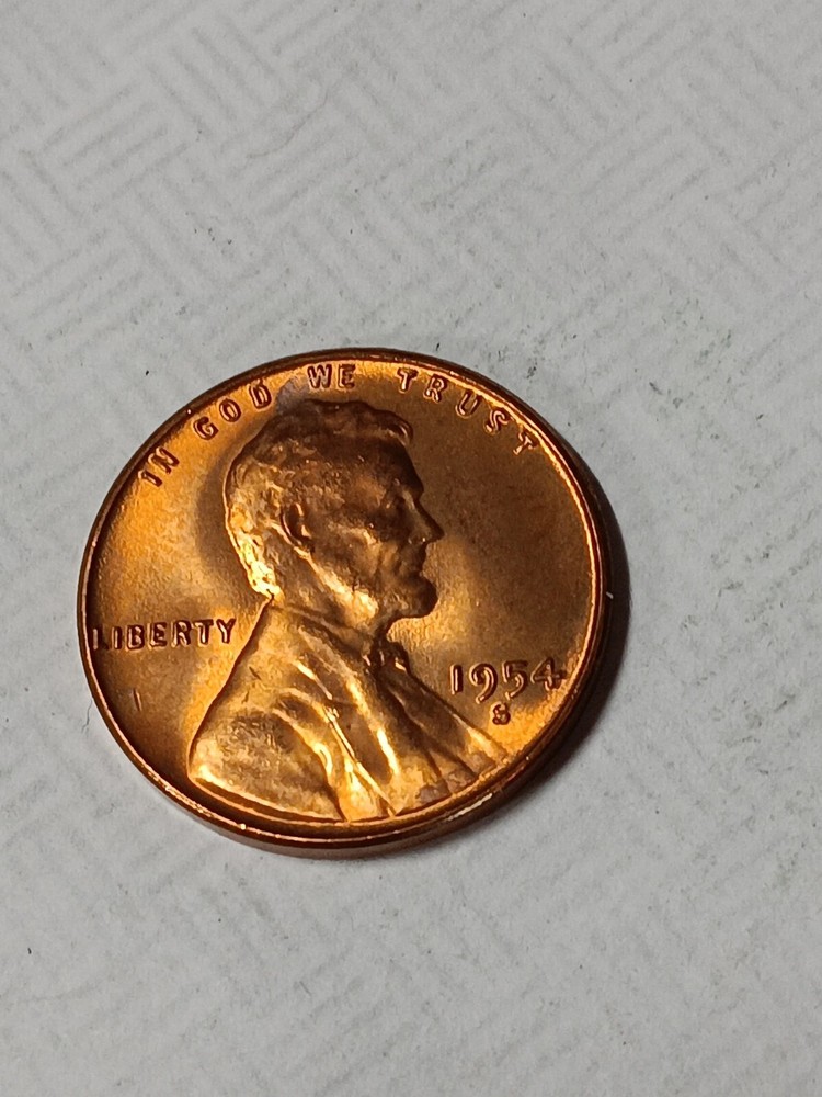 👉1954-S Wheat Cent - Choice  Red