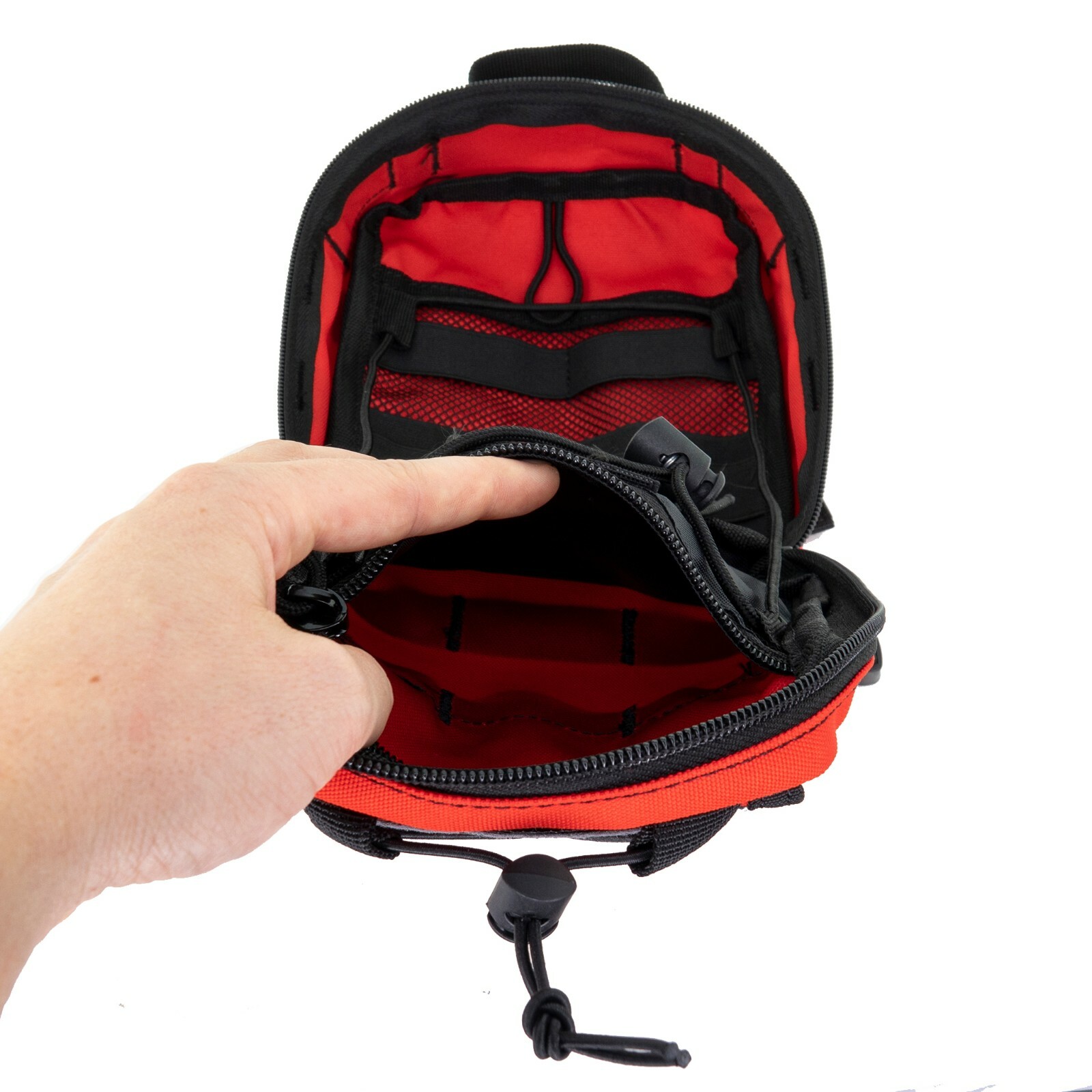 LINE2design First Aid (Ifak) Molle Pouch - Emergency Medical Trauma Bag - Red