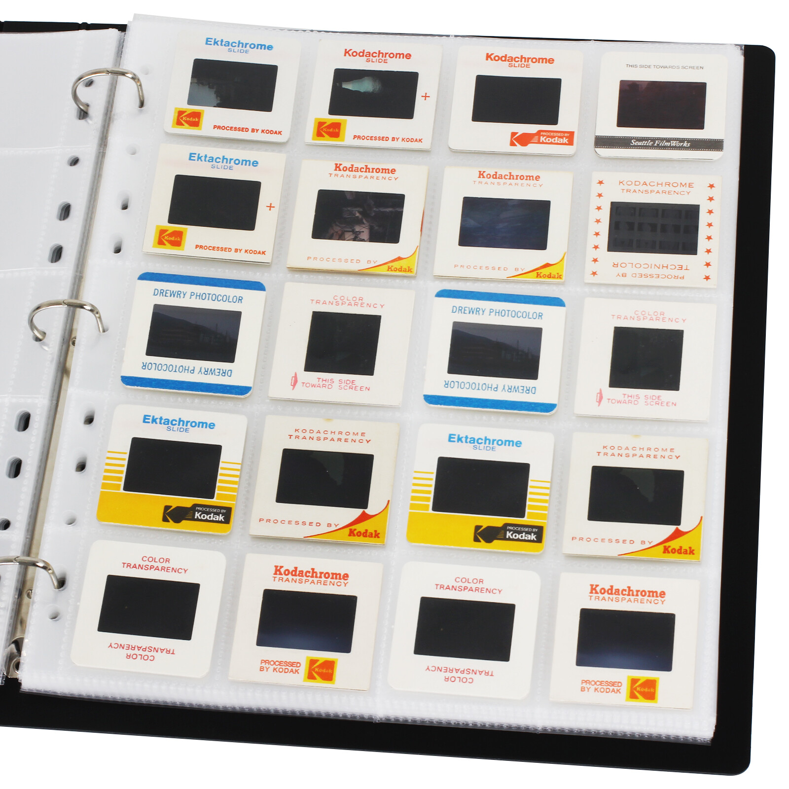 100Sheets 135 35mm Acid-free Archival Storage Pages Sleeves Slide Film Negative