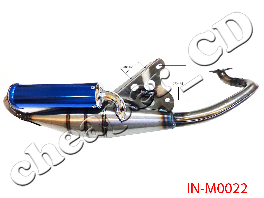 Jog Scooter Performance Muffler Exhaust Pipe 50cc 1E40QMB 1PE40QMB Blue