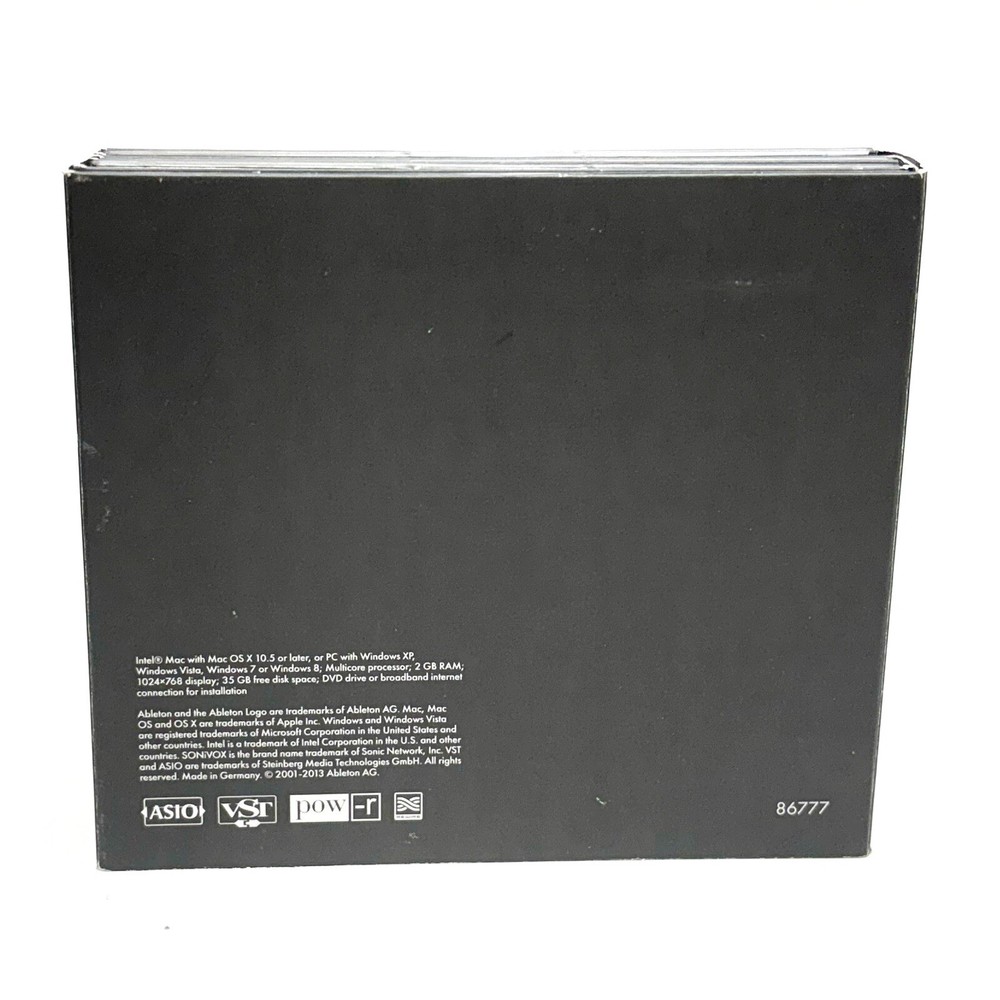 Ableton Live 9 Suite - NO Usable Serial - INCOMPLETE Missing 2 Discs *READ