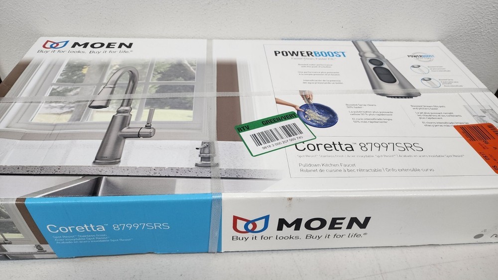 Moen 87997SRS Coretta Pull-Down Kitchen Faucet with Power Boost