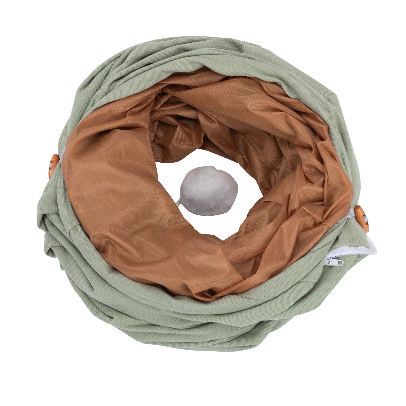 COZIWOW Cat Tunnel Bed 2-in-1 Cat Tunnel for Indoor Cats Collapsible Cat Cave