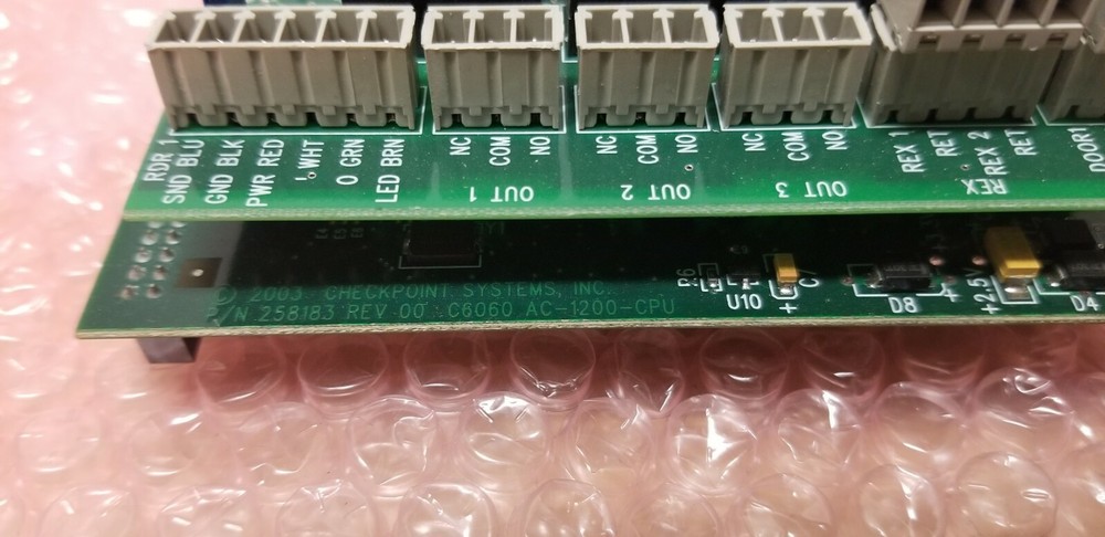 Checkpoint AC-1200-CPU CPU Board With A1033 Reader Board Access Control Rev00