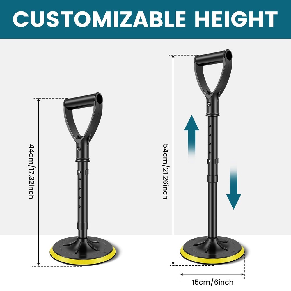Mobility Aids Tool for Elderly, 17.3"-21.6" Height Adjustable Mobile Standing