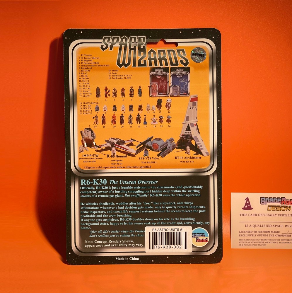 Cardback Editions | Space Wizards R6 Astro Units #1 Complete Set