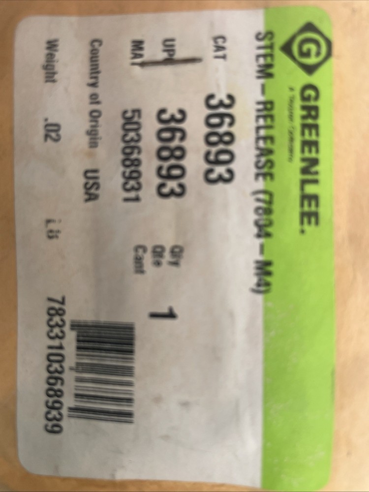 Greenlee 36893 Stem Release