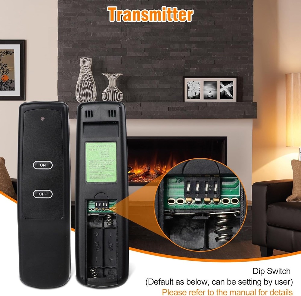 Infrared Fireplace Remote Control – Universally Compatible with Various Brands
