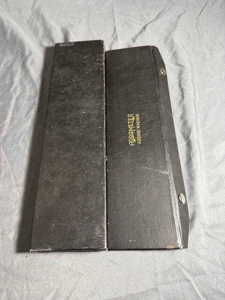 Addometer Vintage Adding Machine 11" with Instructions. Ruler. Made In USA